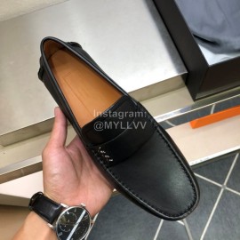 Zegna New Cowhide Business Casual Shoes For Men Navy