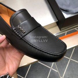 Zegna New Cowhide Business Casual Shoes For Men Navy