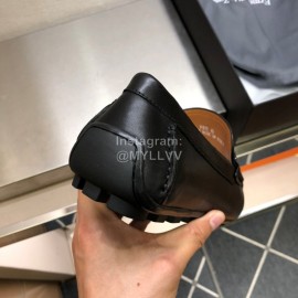 Zegna New Cowhide Business Casual Shoes For Men Navy