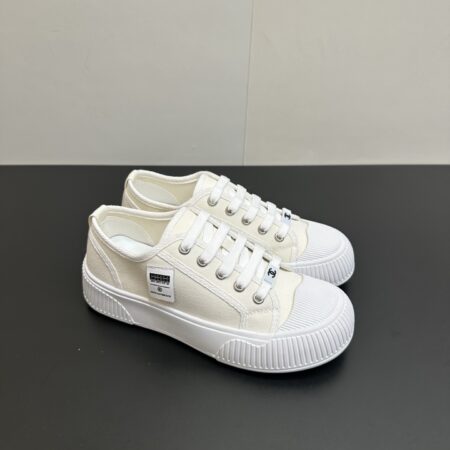 Chanel 2025ss Latest Canvas Biscuit Casual Shoes
