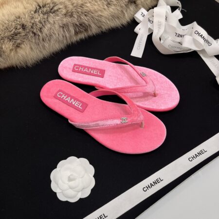 Chanel Women's New Sheepskin Casual Flip Flops