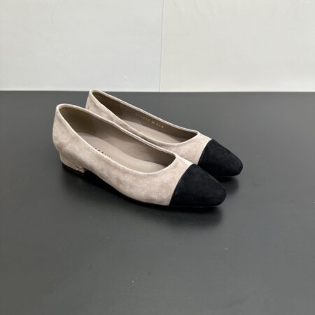 Chanel Coco Sheepskin Patchwork Flat Shoes