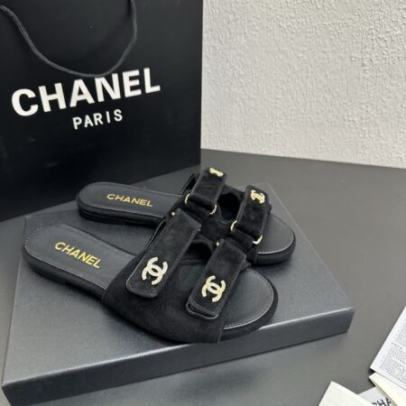 Chanel New Beach Velcro Flat Casual Slippers