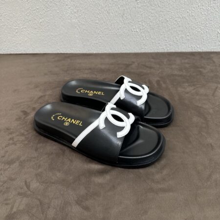 Chanel Classic Double C Flat Flat Slippers
