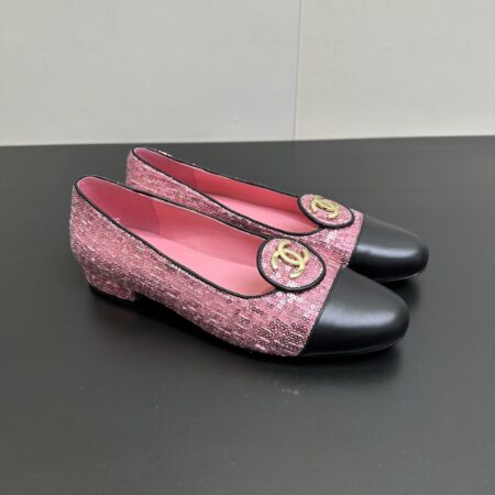 Chanel Classic Color Blocked Flat Shoes