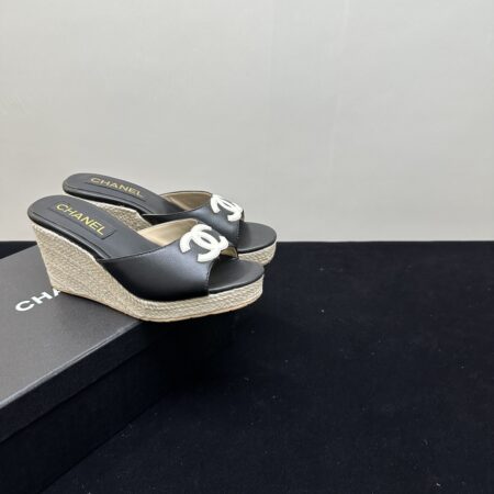 Chanel Slope Heel Thick Bottom Water Table Slippers