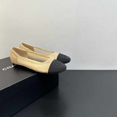 Chanel Coco Beach Mesh Flat Ballet Shoes