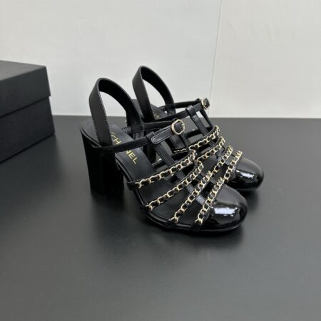 Chanel Spring And Summer Chain High Heeled Sandals