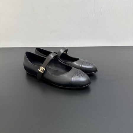 Chanel Mary Jane Round Toe Flat Shoes