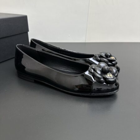 Chanel Camellia Mary Jane Flat Ballet Shoes