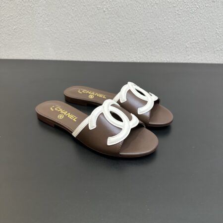 Chanel Colorful Candy Colored Flat Slippers