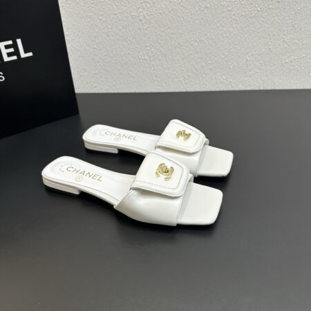 Chanel Classic Backpack Buckle Flat Slippers