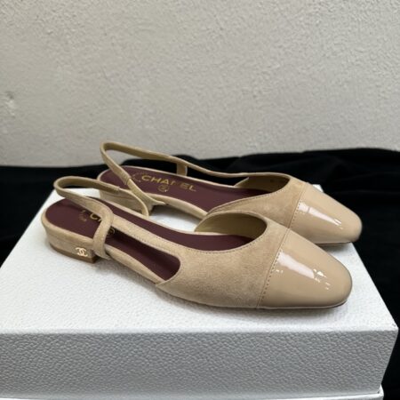 Chanel Classic Color Blocked Flat Sandals