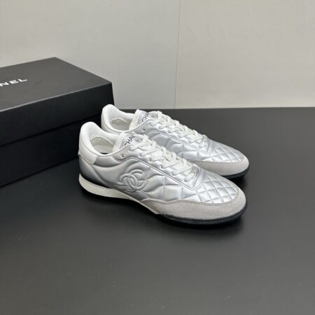 Chanel Diamond Patterned Baseball And Tennis Shoes