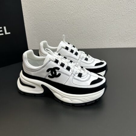 Chanel Thick Soled Calf Leather Casual Sports Shoes